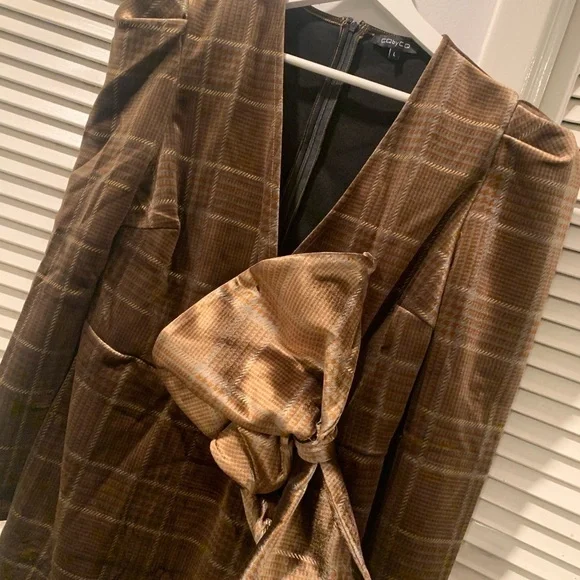 Women’s multi color velvet midi Dress‎ size L - Picture 5 of 5